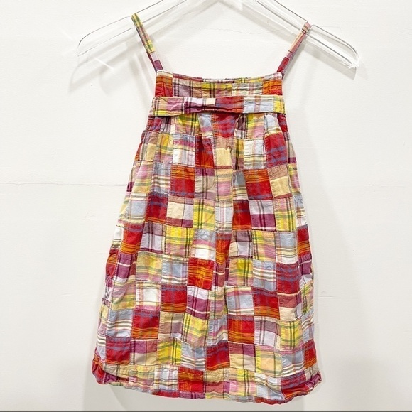 Crewcuts Kids Patchwork Dress Girls Large - Picture 1 of 4
